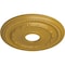 Ekena Millwork Federal Ceiling Medallion (Fits Canopies up to 8 1/2"), 15 3/8"OD x 3 5/8"ID x 1"P, Iridescent Gold CM15FEIGS - alternate 3